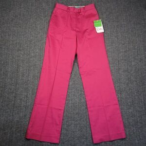 Vtg Lilly Pulitzer Pants Women 0 Hot Pink Stretch White Label Y2K Barbiecore 90s